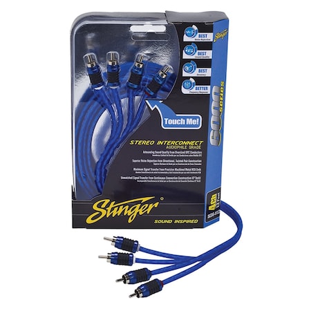 Stinger Electronics 17'RCA, 4CH, SHIELD.TWISTED SI6417